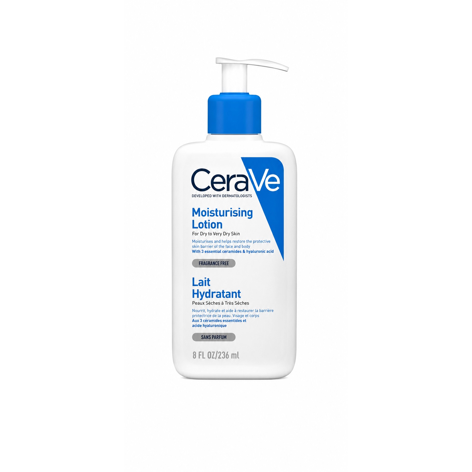 لوسیون آبرسان و مرطوب کننده صورت و بدن سراوی Cerave مناسب پوست خشک تا خیلی خشک حجم 263 میل