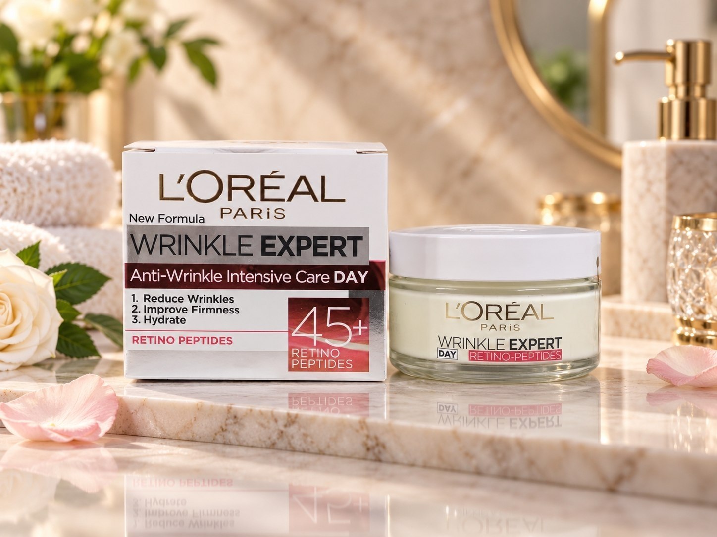 کرم ضدچروک لورآل Wrinkle Expert 45+ Retino Peptides
